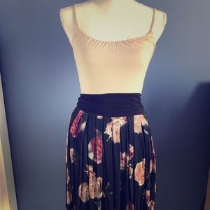 Bailey 44 Floral/Nude spaghetti strapped dress